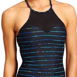 GUC Athleta Mahina Mesh Tankini black XS
